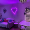 Olvadó szív – LED neon dekoráció - pink
