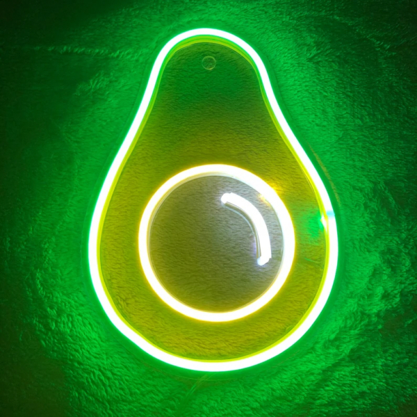 Avokádó LED neon dekoráció