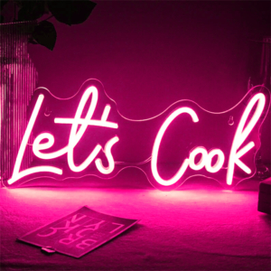 Let's Cook - LED neon felirat